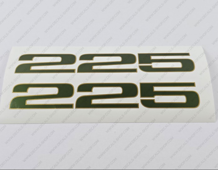 Aquasport 225 Osprey Boat Decals 8.5" x 1.2" 2pcs.